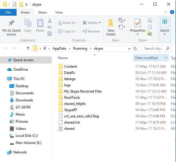 bluetooth received files folder